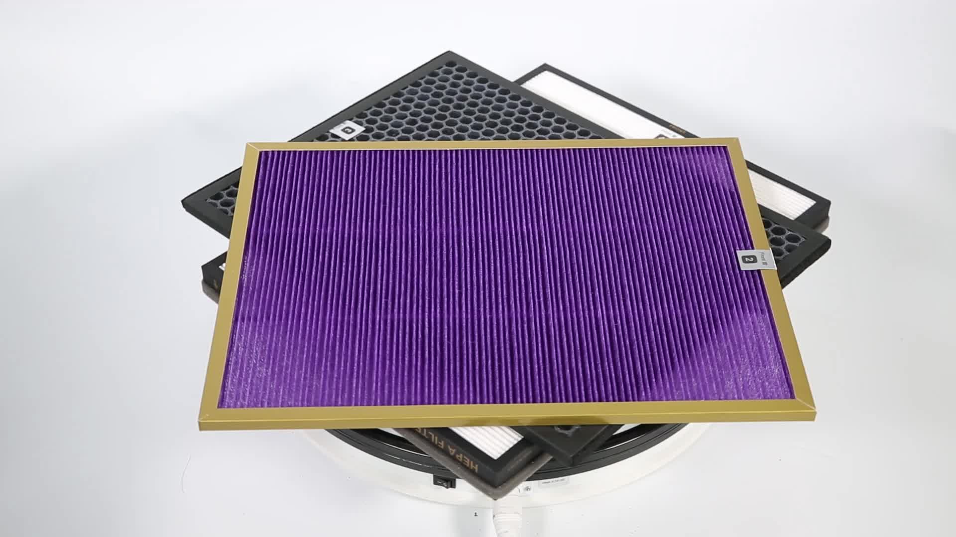 Shanghai Manufacturer Pleated Hepa Air Filter Pad For Air Purifier For