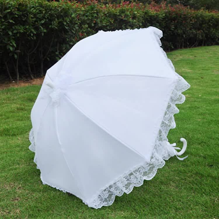 2018 Classical Style Cotton Umbrella Lace Parasol Wedding Decoration Buy Lace Parasol
