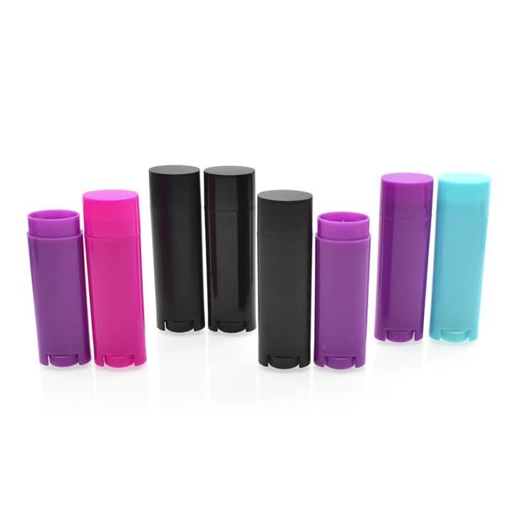 Free Sample 4.5g Oval Lip Balm Container Chapstick Lipstick Plastic