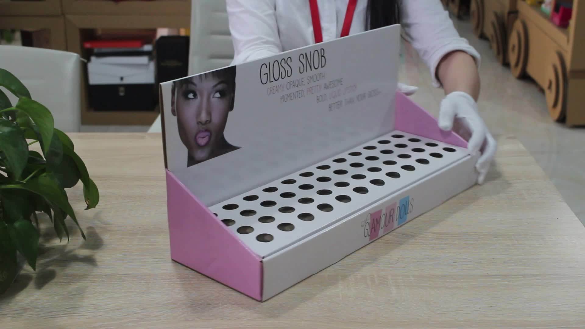 Custommade Nail Polish Pdq Display Rack Perfume Cardboard Shelf Small