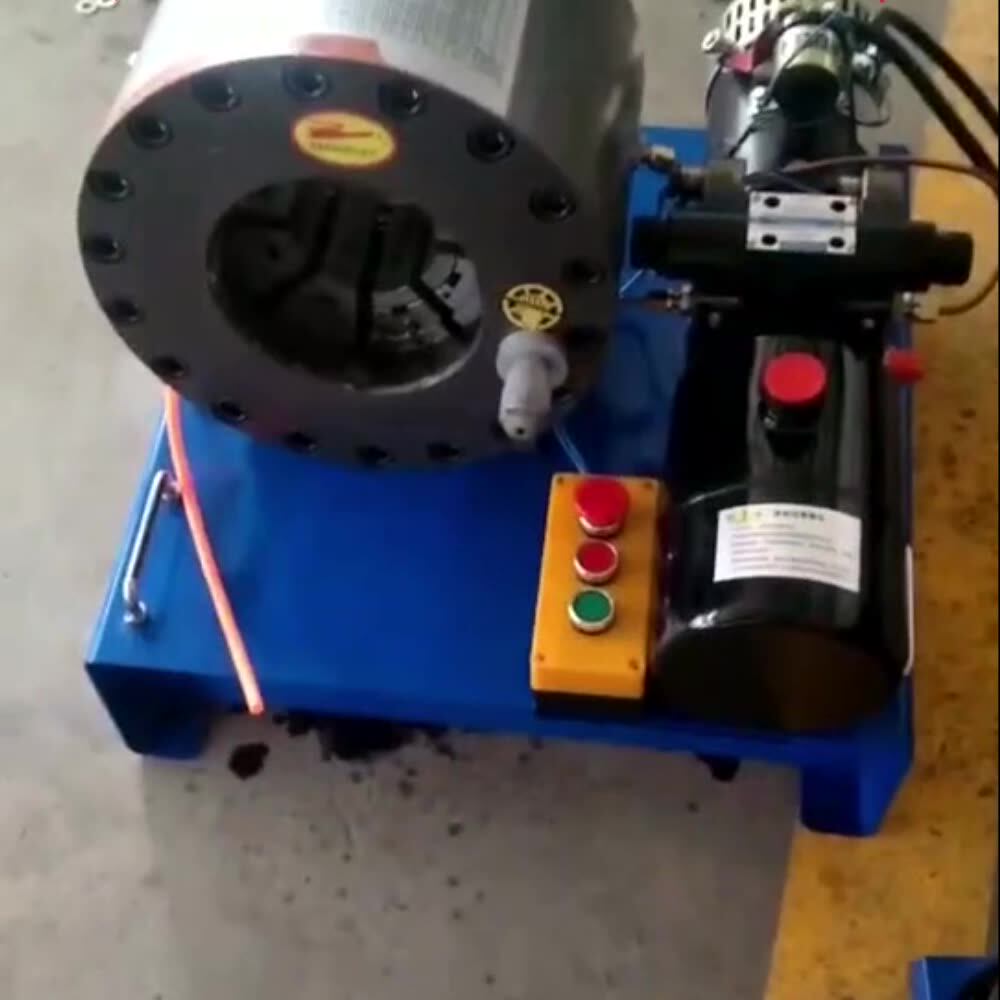12v 24v 36v High Quality Portable Vehicle Hydraulic Pipe Rubber Hose Press Swaging Machine For