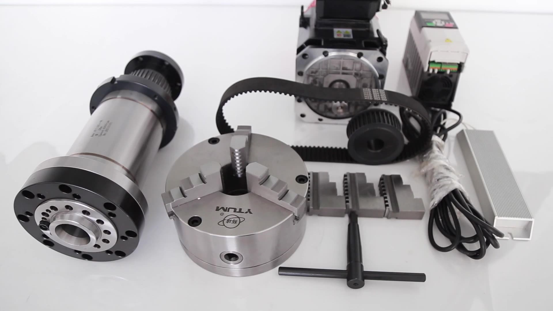 Large Aperture A25 5000rpm Chuck Bore 56mm Lathe Spindle Manual Lathe