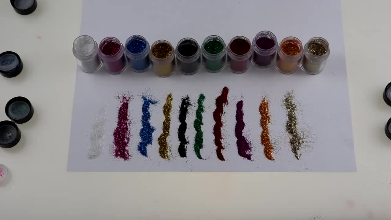 Mac Loose Glitter Eyeshadow - 10 Color Shimmer Powder