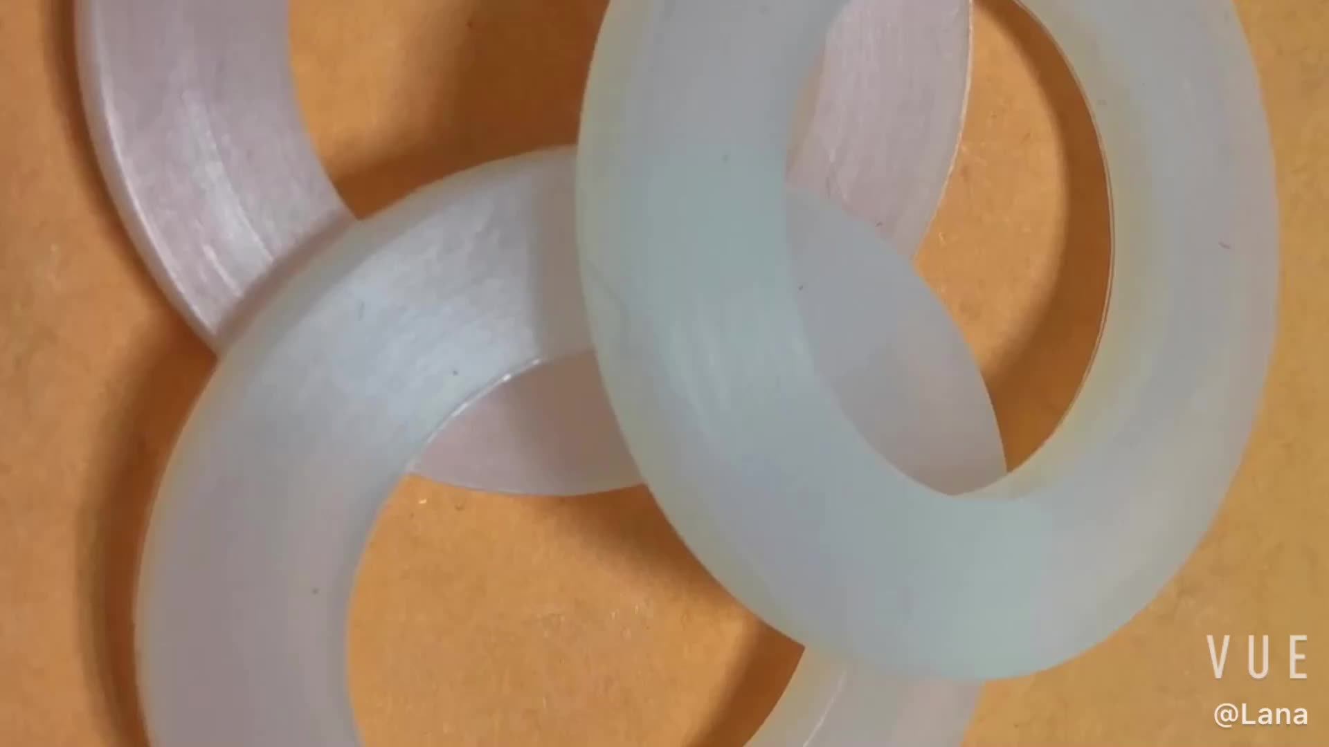 Custom High Temperature Resistant Clear Silicone Rubber Round Washer