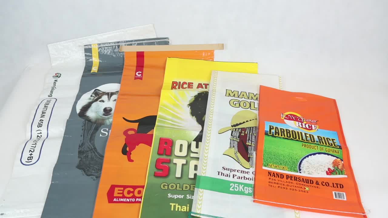 Agricultural 25kg 30kg 50kg Empty Pp Woven Sack For Packing Grain Maize