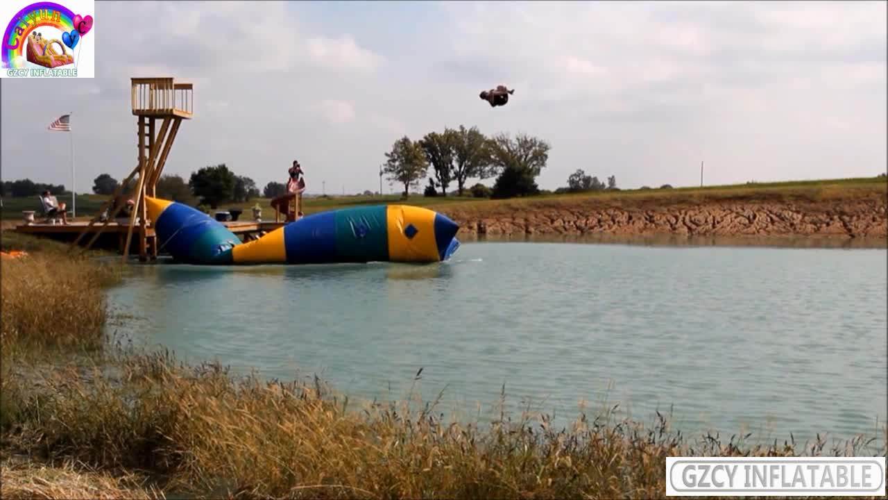 Water Park Jump Pillow Water Blob Trampoline Ocean Inflatable Jumping