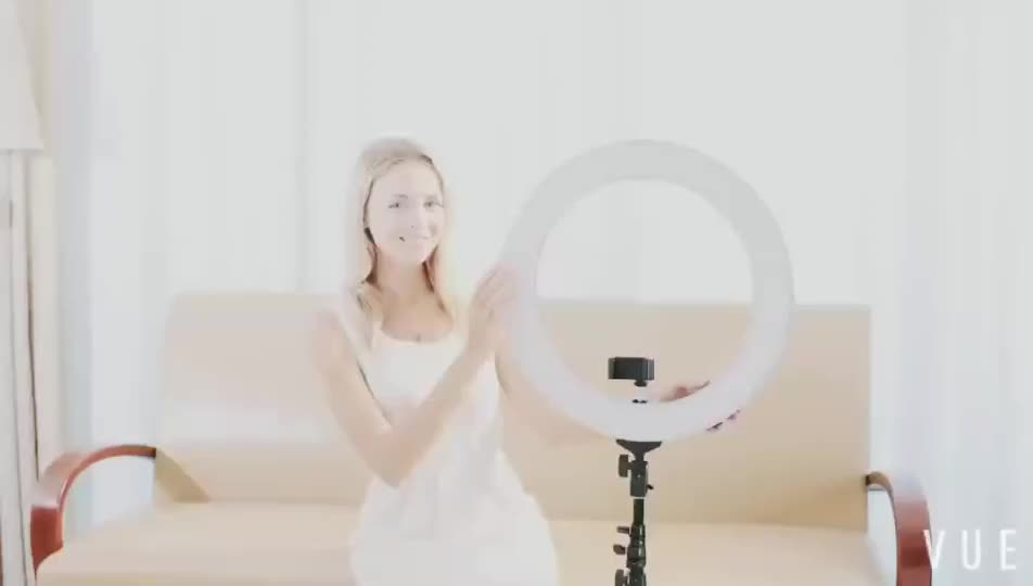 Camera Phone Video Led Light 18" 50w Led Ring Light 5500k Photography