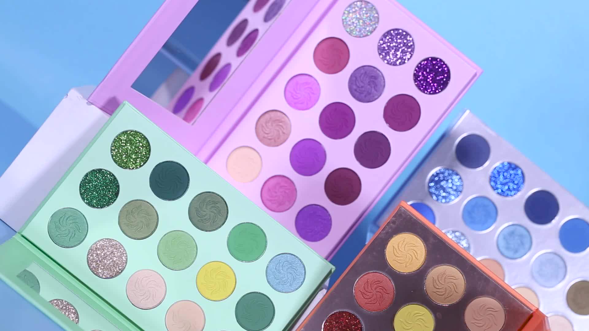 Wholesale Custom Cosmetics Makeup Custom Eye Shadow Pallet High Pigment