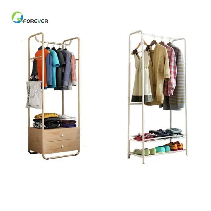 Wholesale Clothes Rack Simple Modern Hanger Floor Type ...