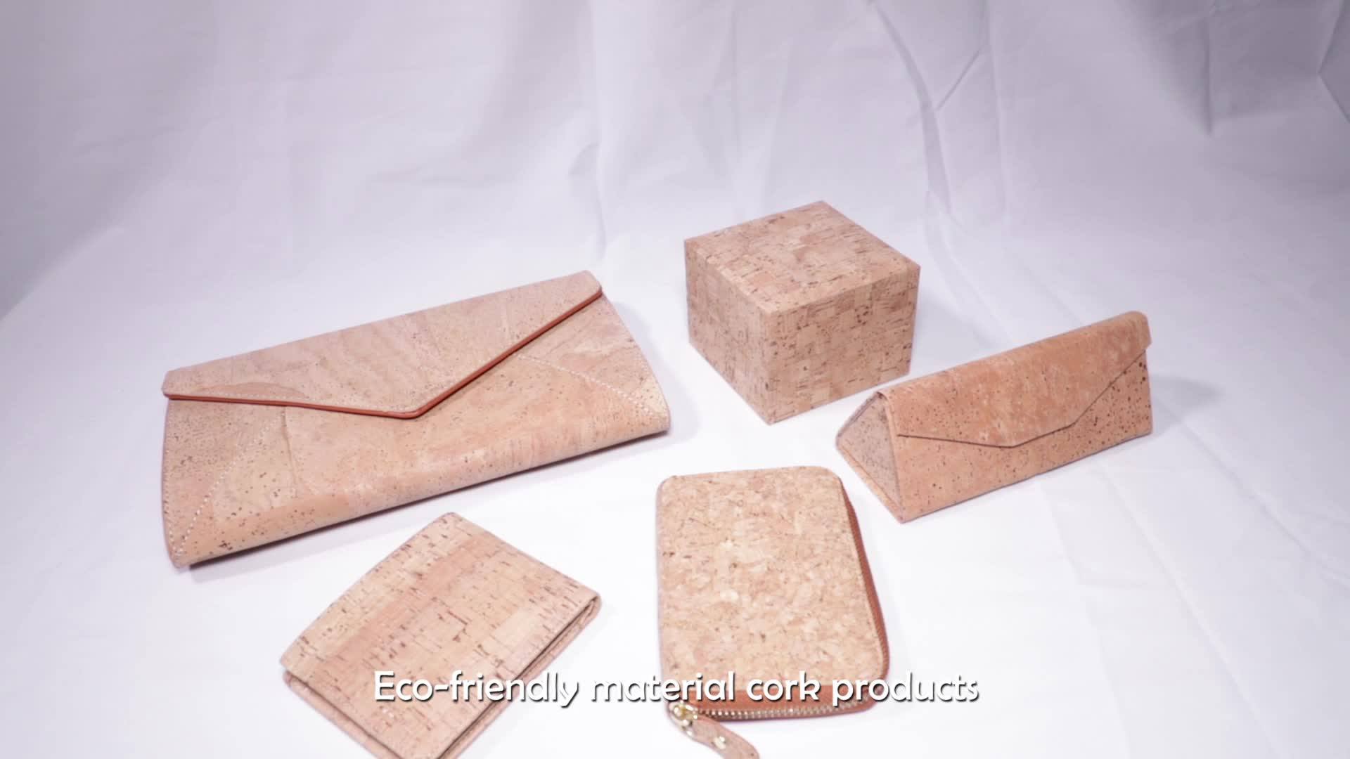 Boshiho Eco Friendly Cork Leather Bag With Shoulder Strap Wooden Smart