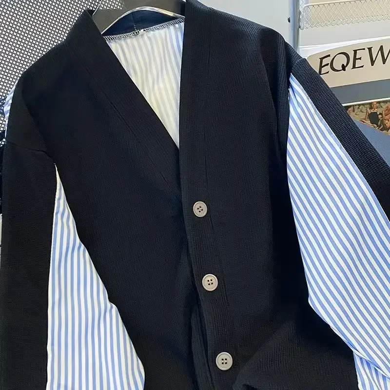 Spring blue design shirt