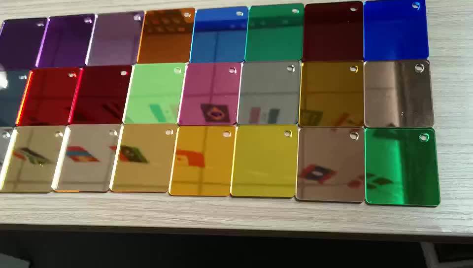 Custom Different Thickness Rose Gold Acrylic Sheet Mirror Sheet With Pe