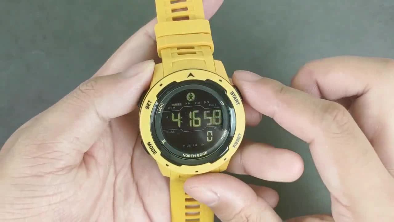 Wholesale NORTH Edge MARS 2 Men Digital Sports Watches Dual Time Pedometer  Alarm Clock Waterproof 50M Digital smart Watch From m.alibaba.com