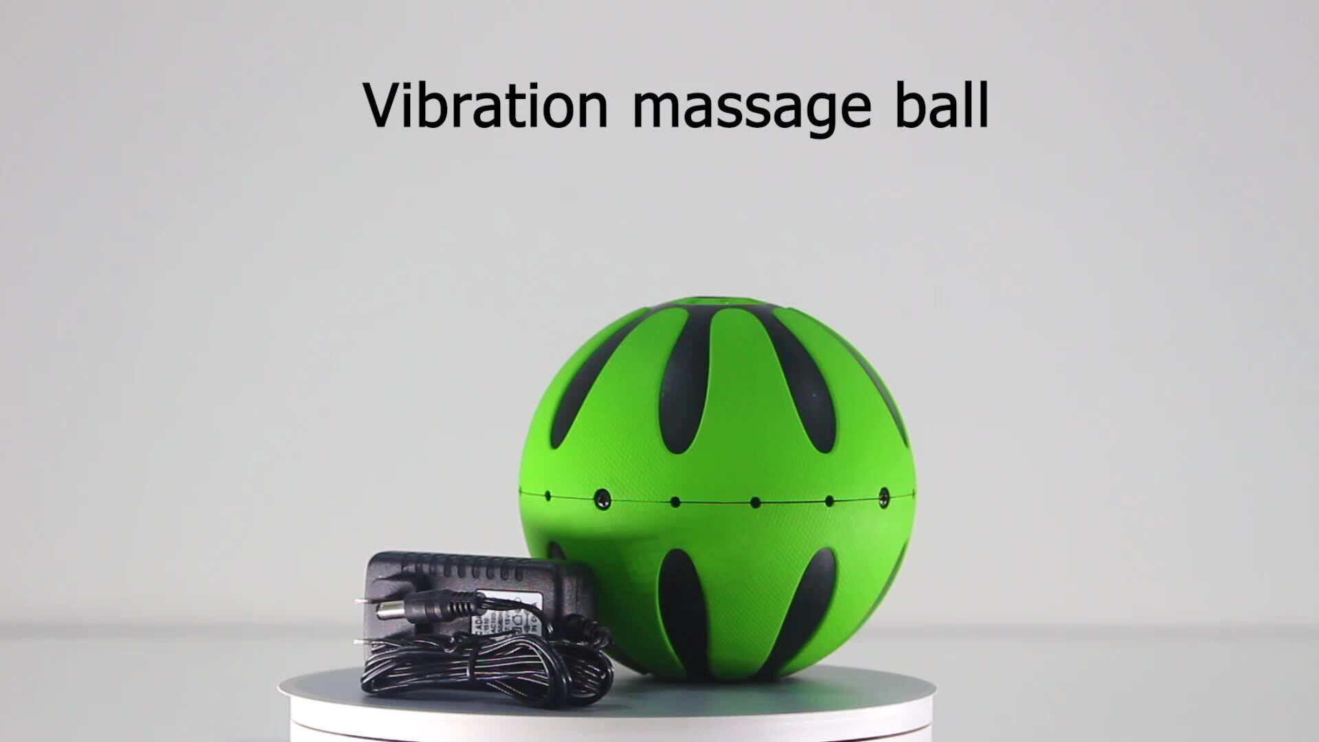 Vibrating Electric Massage Roller Ball Rechargeable Textured Foam