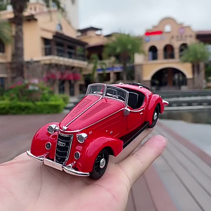 1:32 AUDI WANDERER W25K Classic Alloy Open Car Model Diecasts