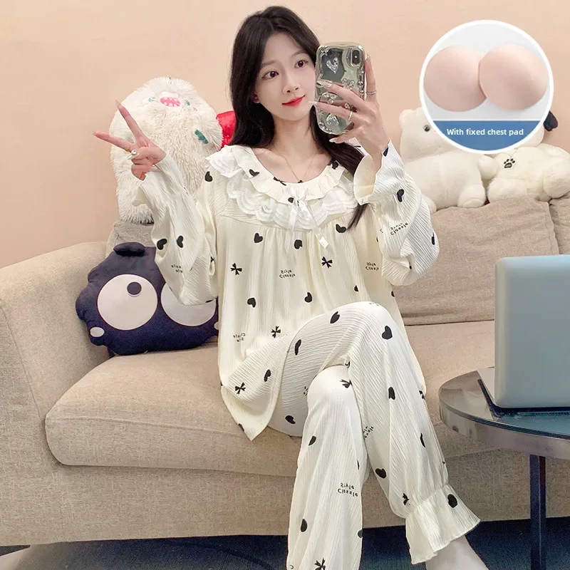 Autumn demi-season lace pijama