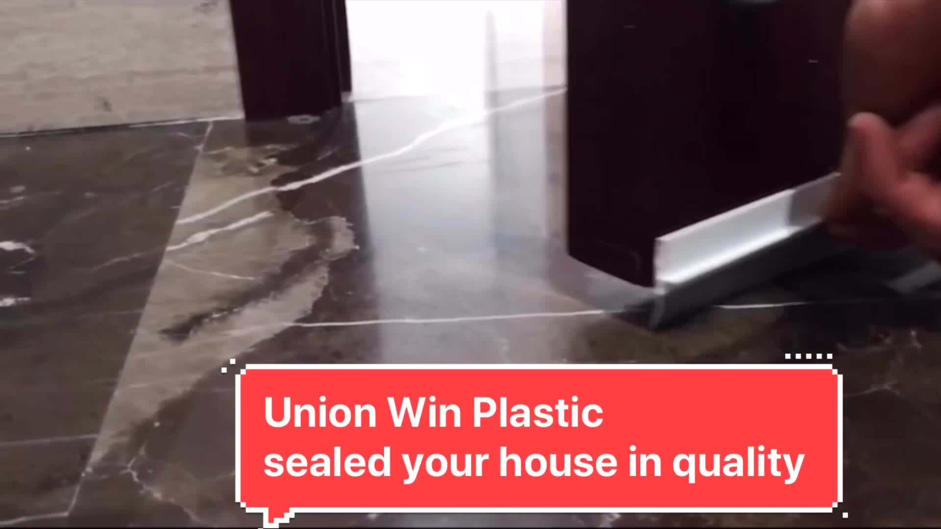 Windproof Door Bottom Sealing Pvc Seal Strip Adhesive Plastic Door