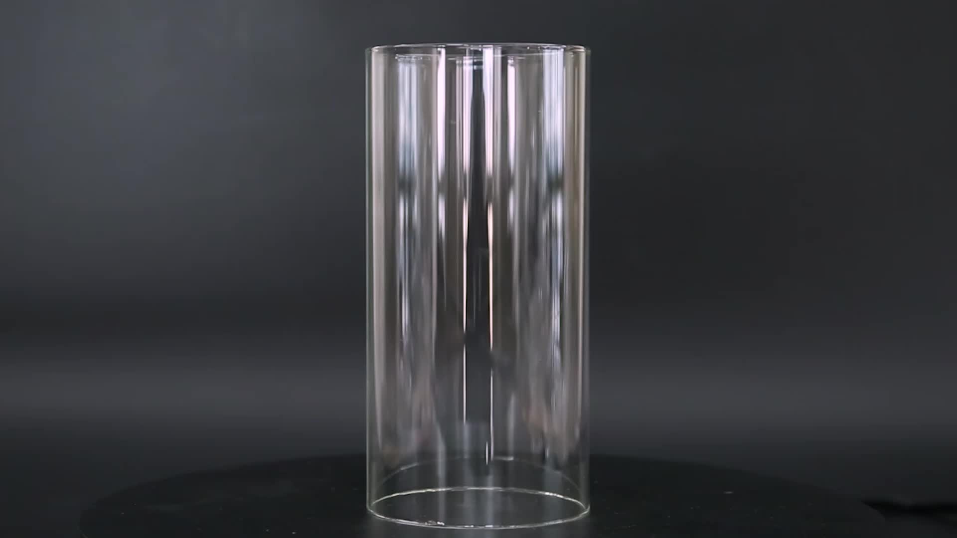 Clear Glass Shade Straight Cylinder Glass Lamp Shade Replacement Glass