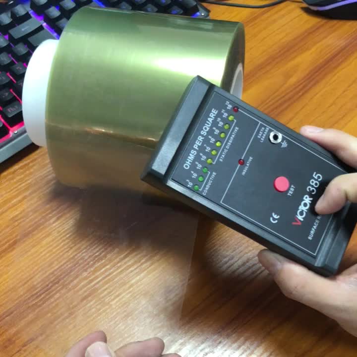 Qua độ nét cao chống tĩnh điện ảnh bảo vệ màn hình đơn lớp PET bảo vệ màn hình LCD phim màng bảo vệ đầu đầu 