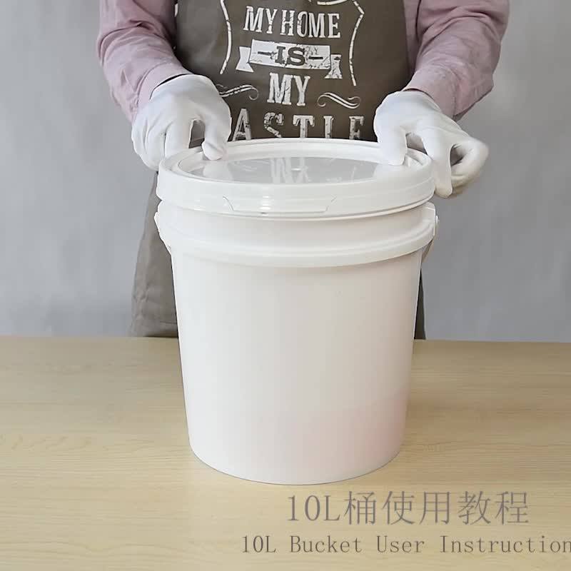 Hot Sale 1l 20l Plastic Bucket With Handle And Lids Food Grade 5
