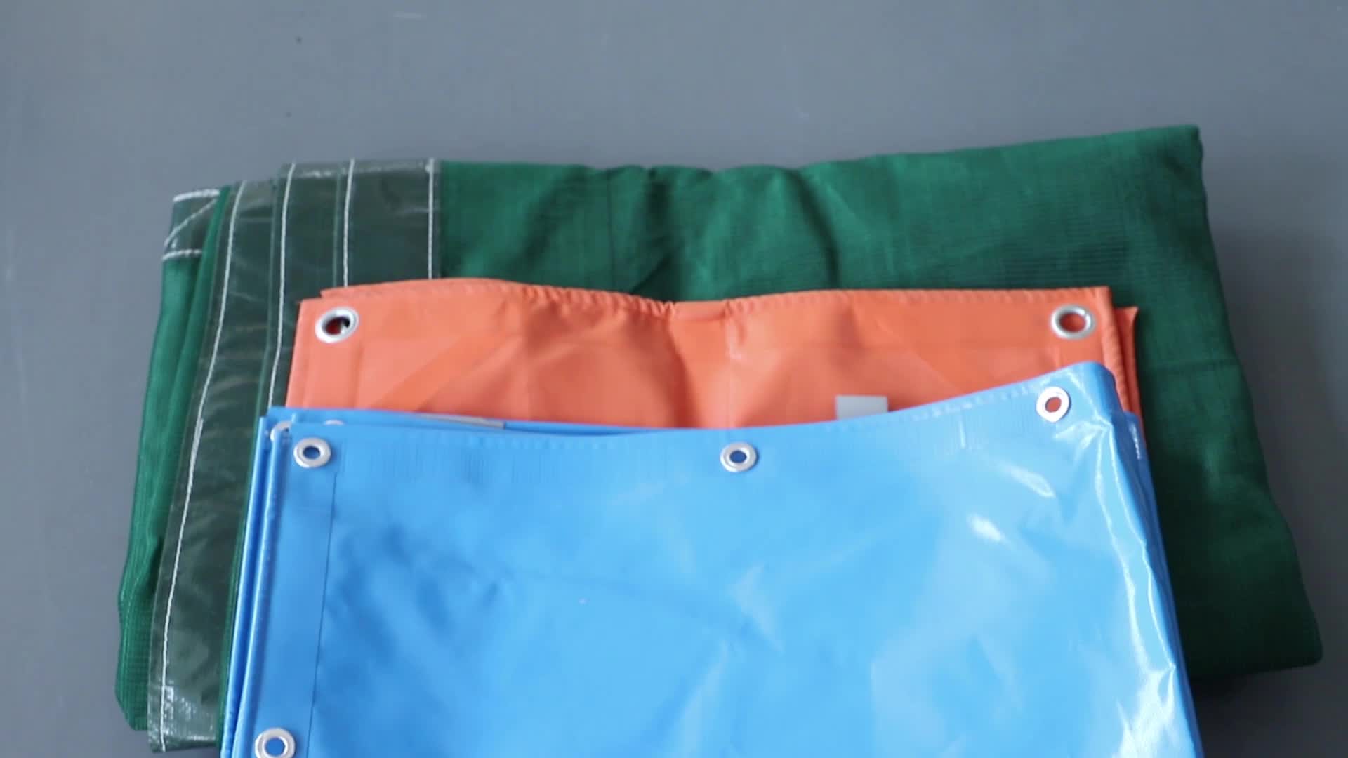 Waterproof Custom Logo Fireproof Heavy Duty White Solid Pvc Vinyl Tarp