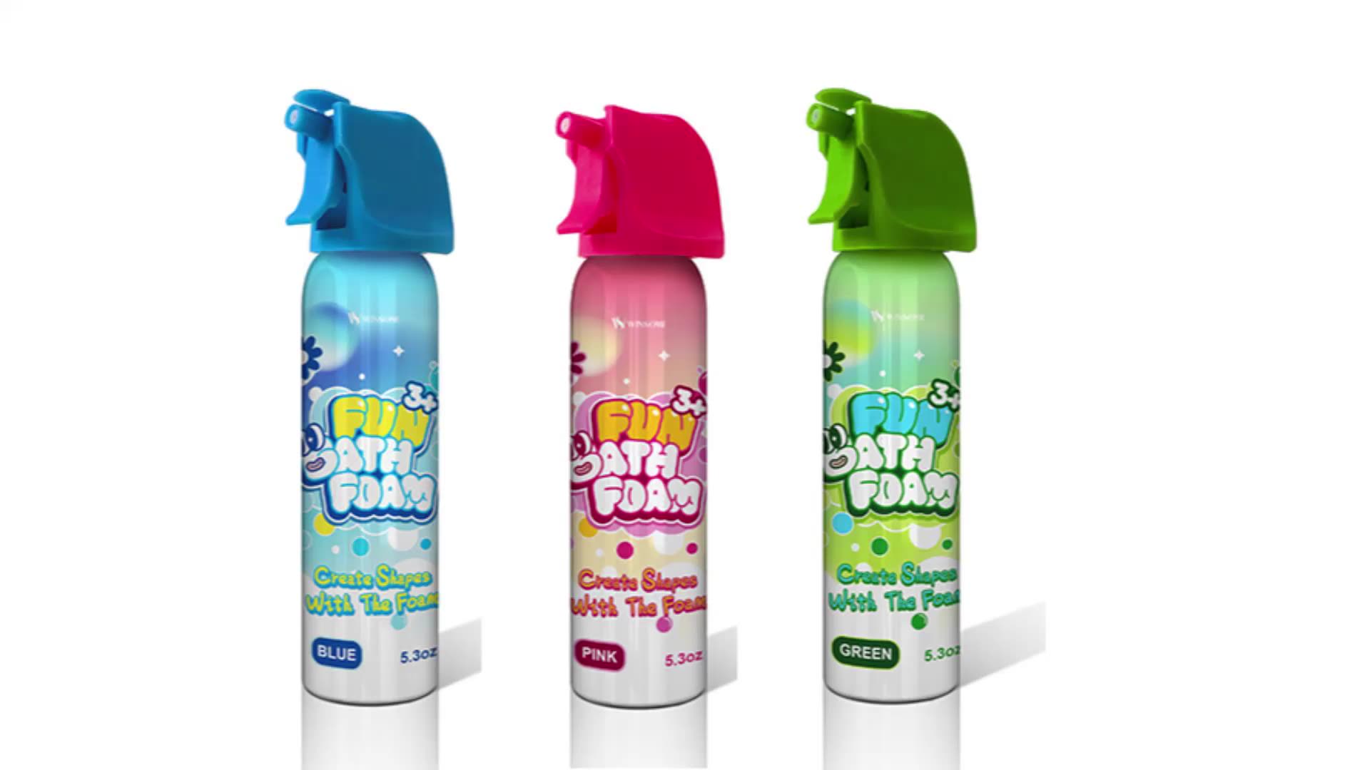 Multicolor Bath Foam Aerosol Foam Soap For Kids Bath Body Spray Buy