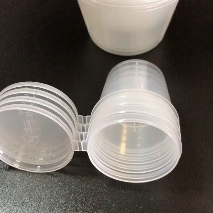 1oz 1.5oz 2oz 3oz 4oz Small Disposable Plastic Sauce Cups with Hinge