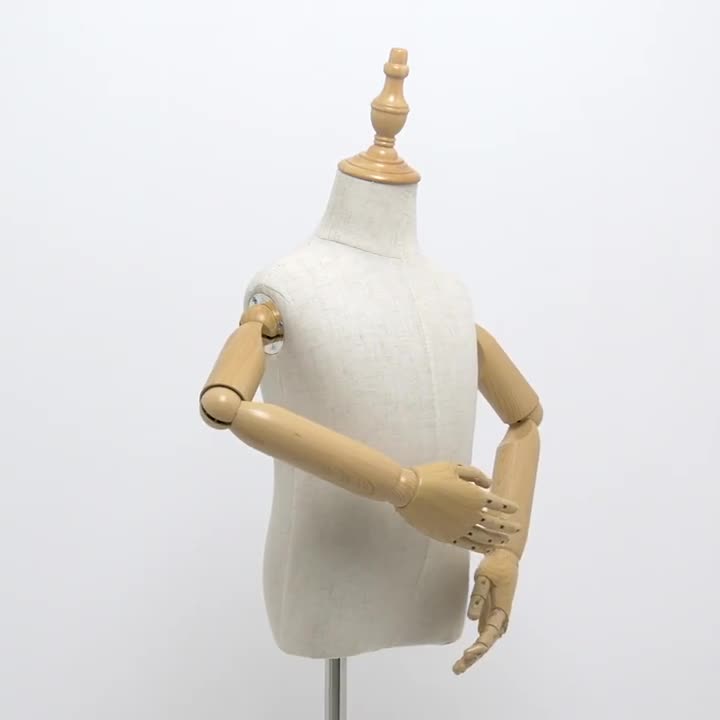 Xinji Wholesale Kids Manikins Fabric Dummy Children Upper Body