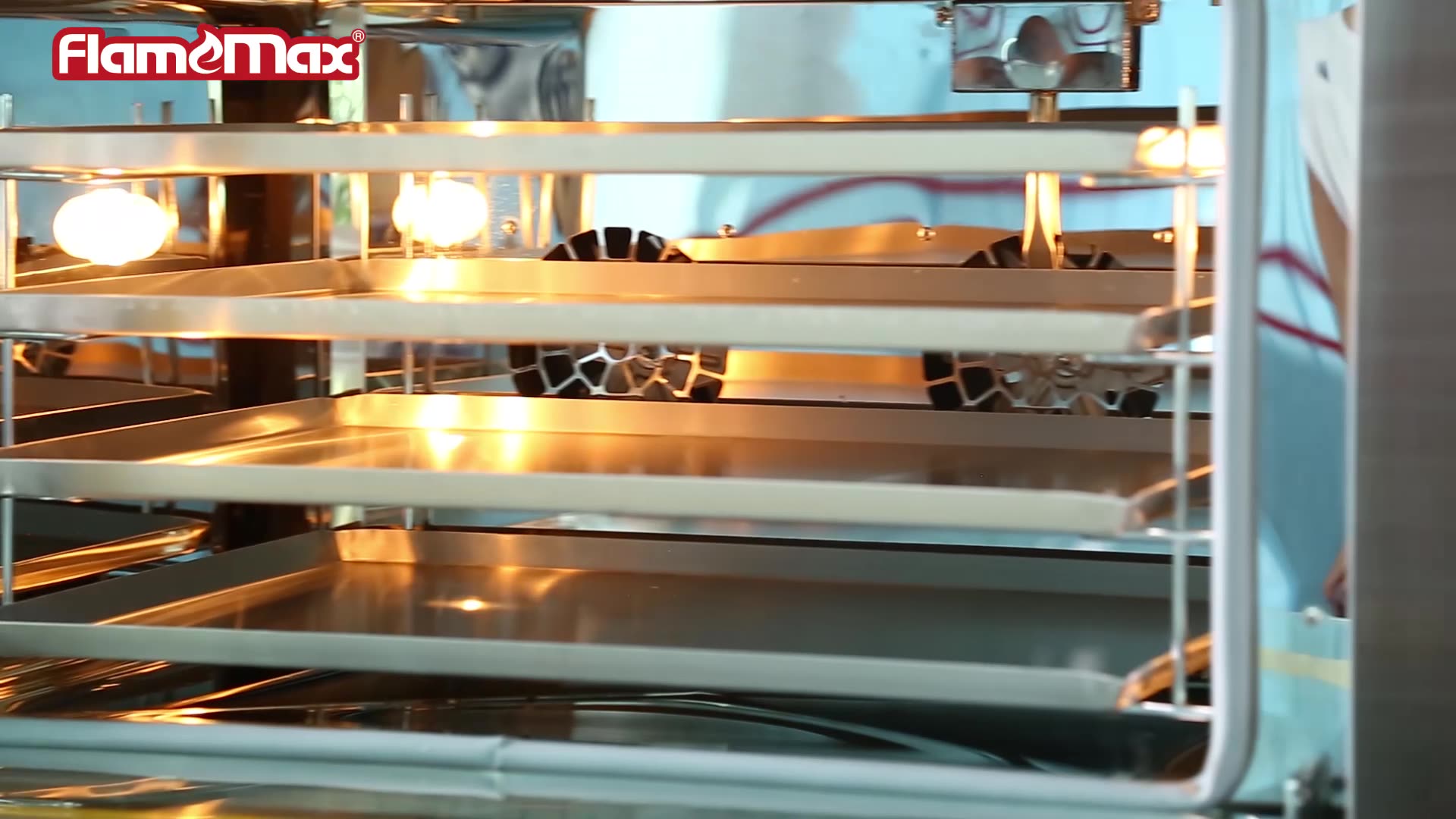 Commercial Bakery Oven 4 Trays Countertop Electric Baking Steam