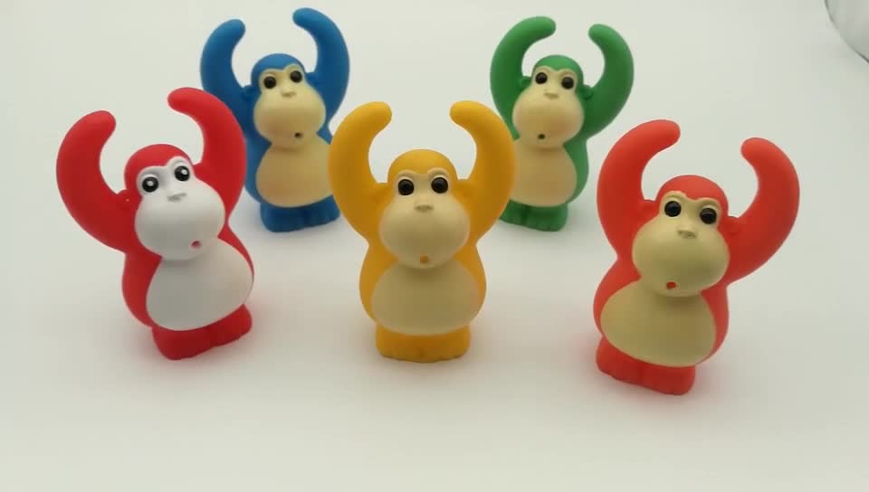 Multicolored Plastic Monkey Squirter Toy Baby's Partner,Chain Link