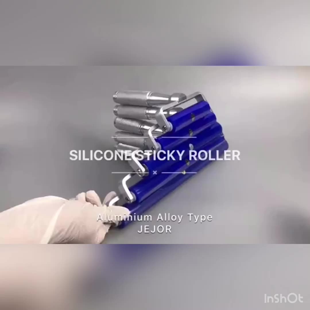 24inch Industrial Reusable Clean Dust Removal Cleaning Tool Manual Silicone Sticky Roller For