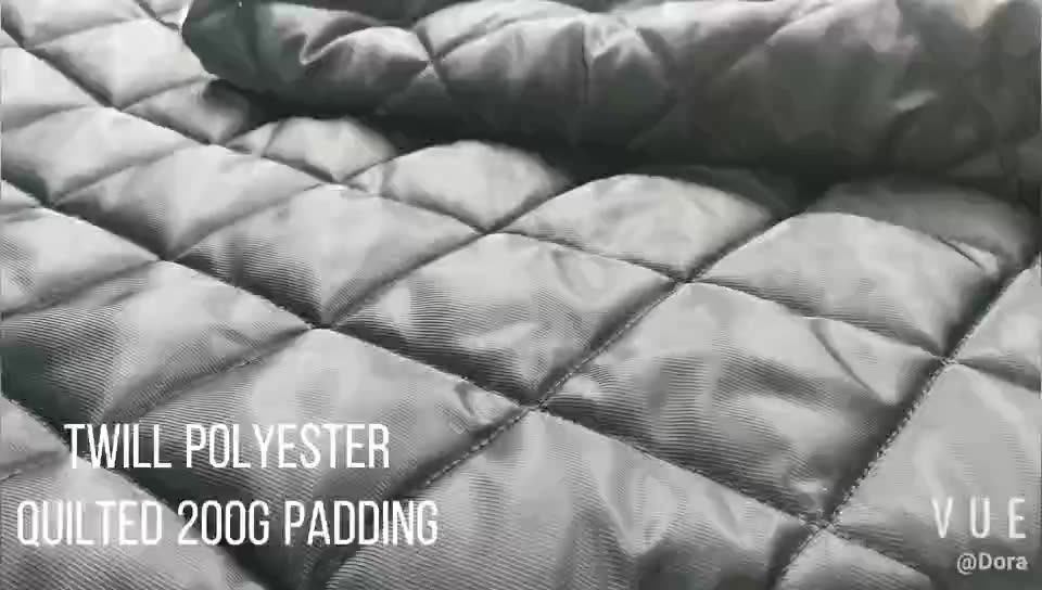 Polyester Padded Quilted Fabric /jacket Fabric/winter Textile Down