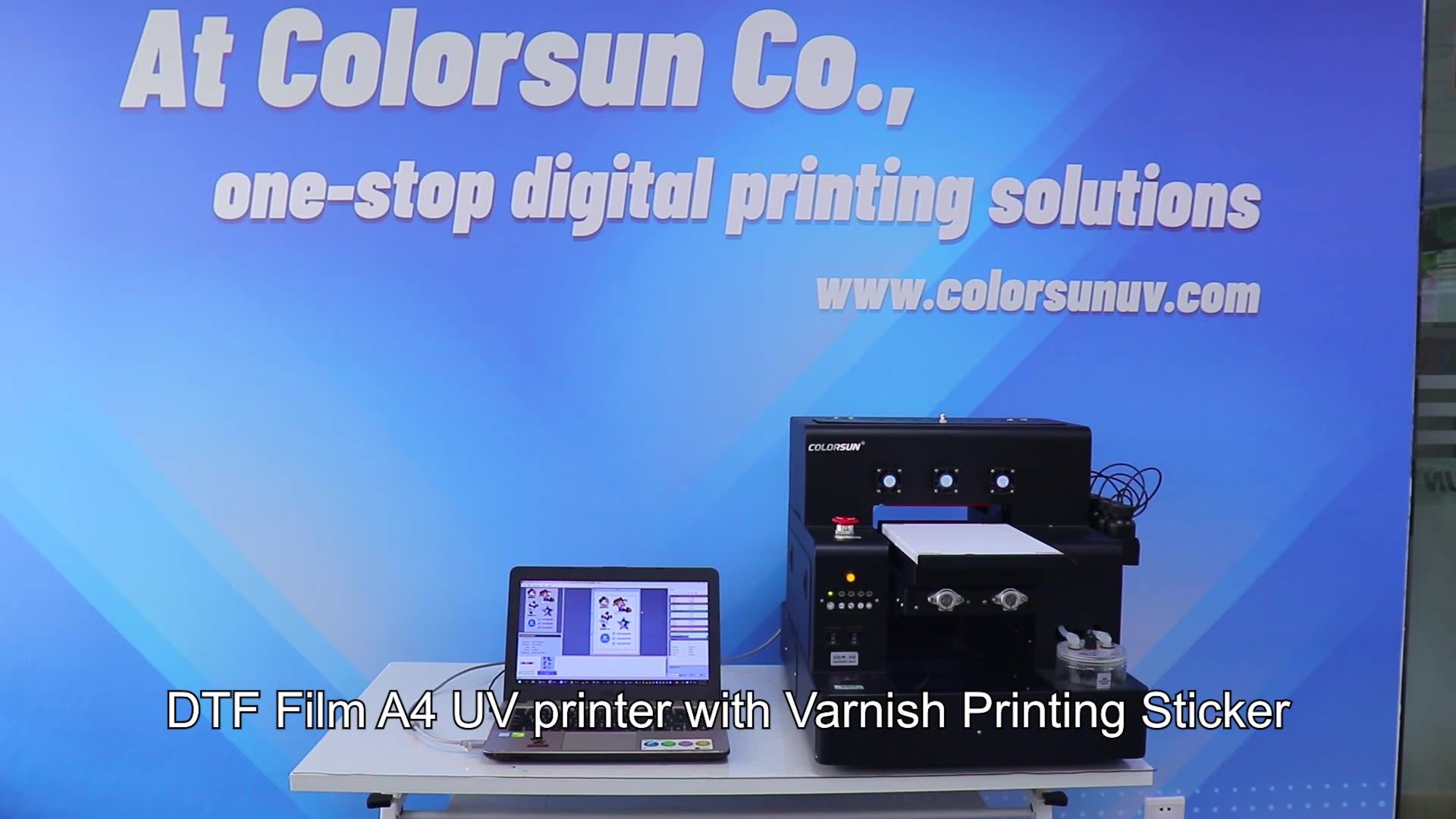 Colorsun A4 Size Dtf Uv Film Uv Dtf Printer Fles Sticker A4 Uv Dtf