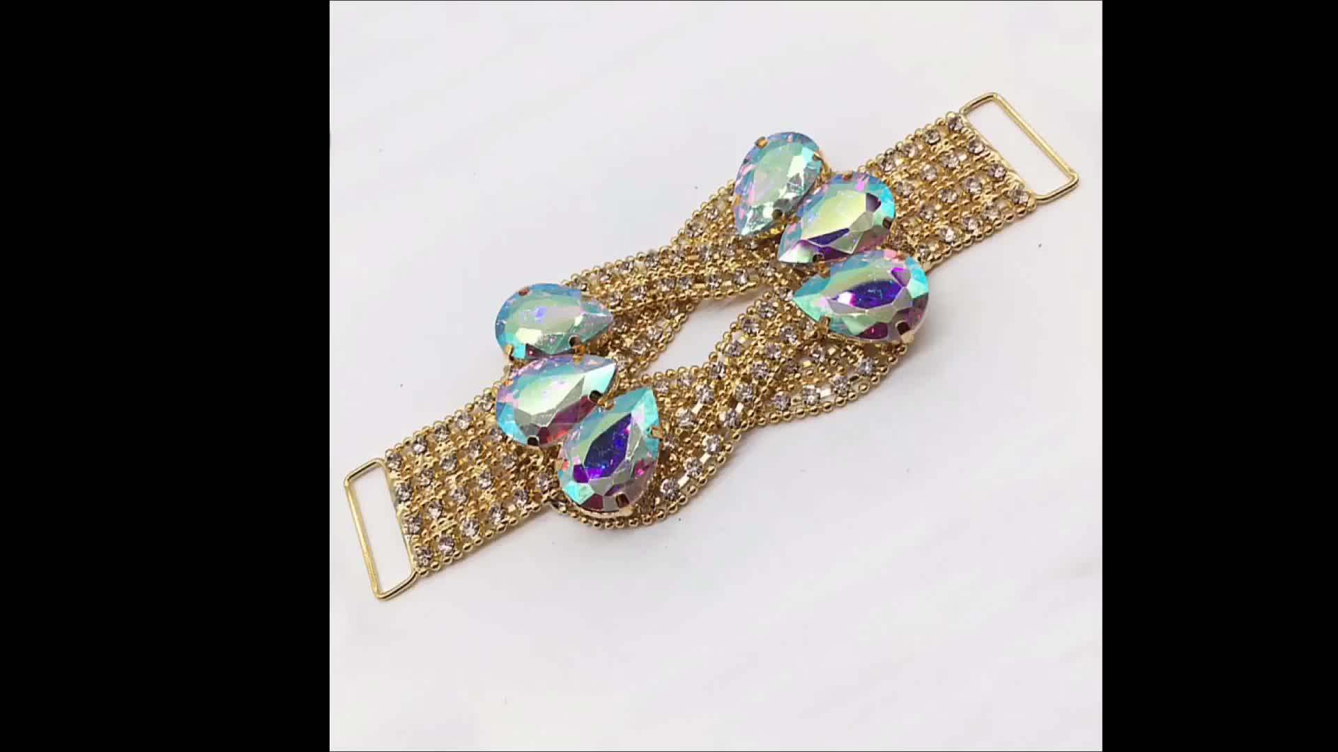 New Big Jewelry Rhinestone Bikini Connectors Diy Contest Bikini Competition Suit Connector