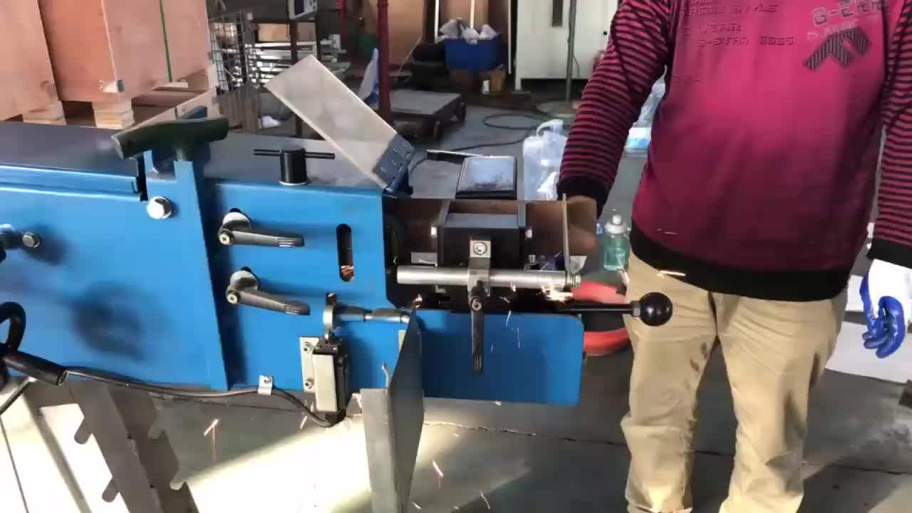 Metal Belt Sander And Pipe Notcher Manual Tube Notching Machine For