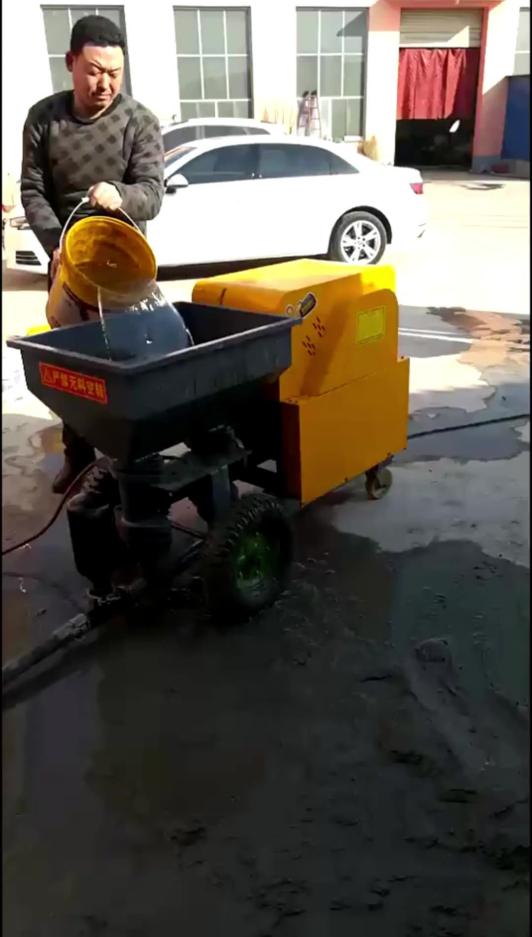 220v/380v Electric Motor Concrete Spray Machine Customized Cement
