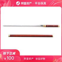 Mahogany double-slot Tang sword unsharpened by the provincial art master Ji Shaocong long sword real sword as a gift instant discount
