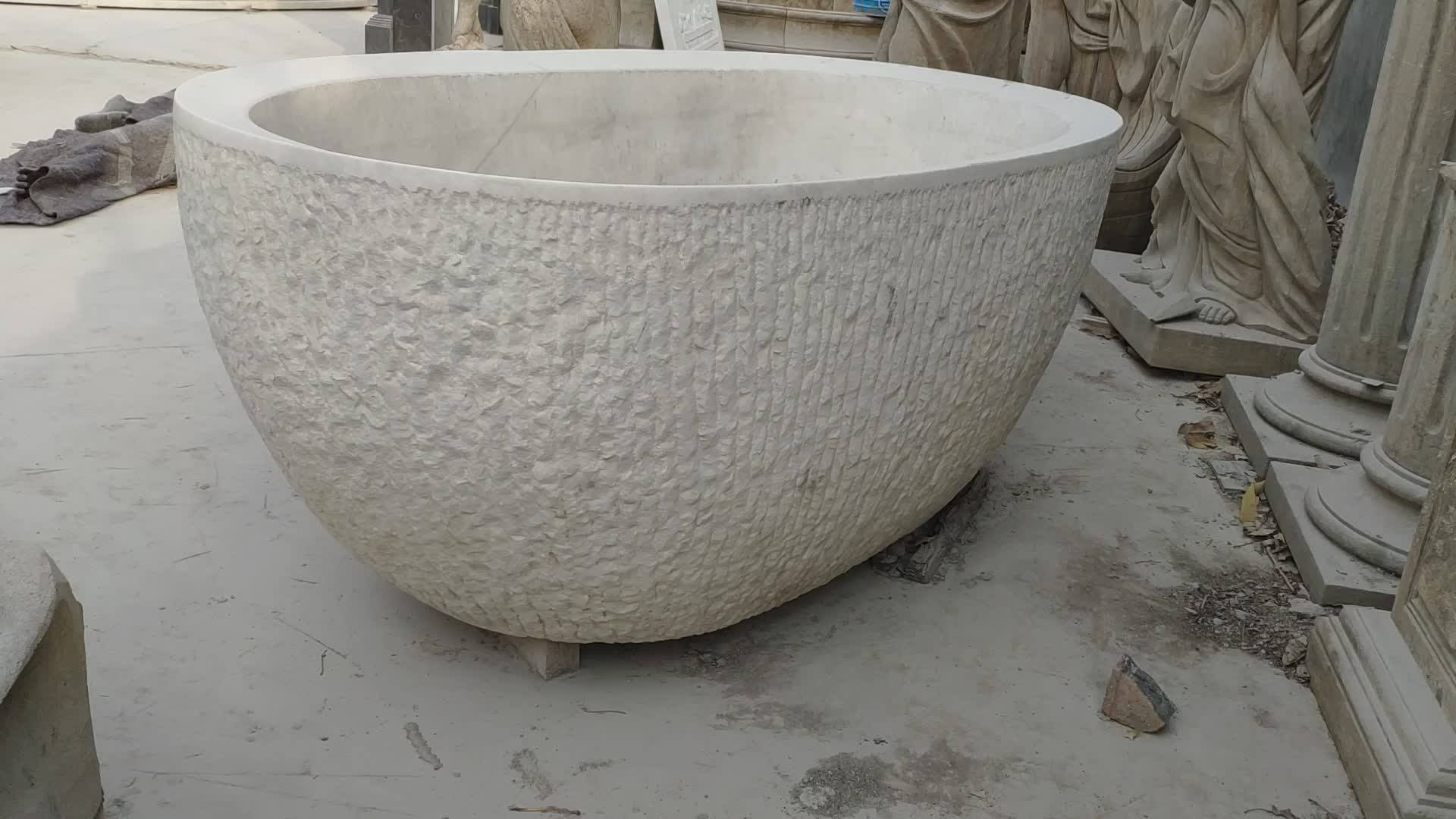 Custom Made Round Freestanding Natural Stone Bathtub Ntmba032y Buy