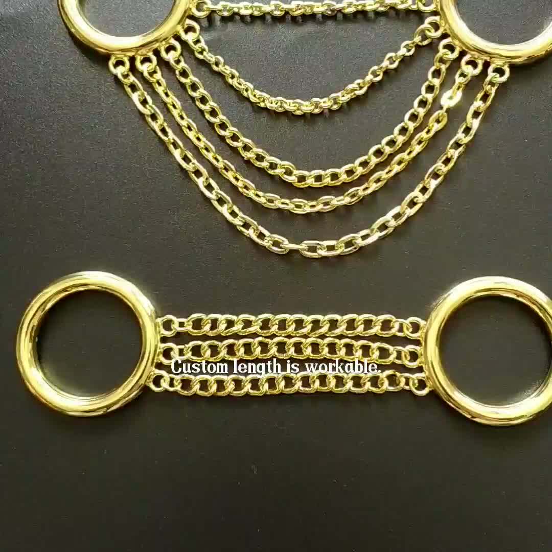 Gold Metal Bikini Chains Connector Swimwear Hardware Buckles Buy Swimwear Hardware Buckles