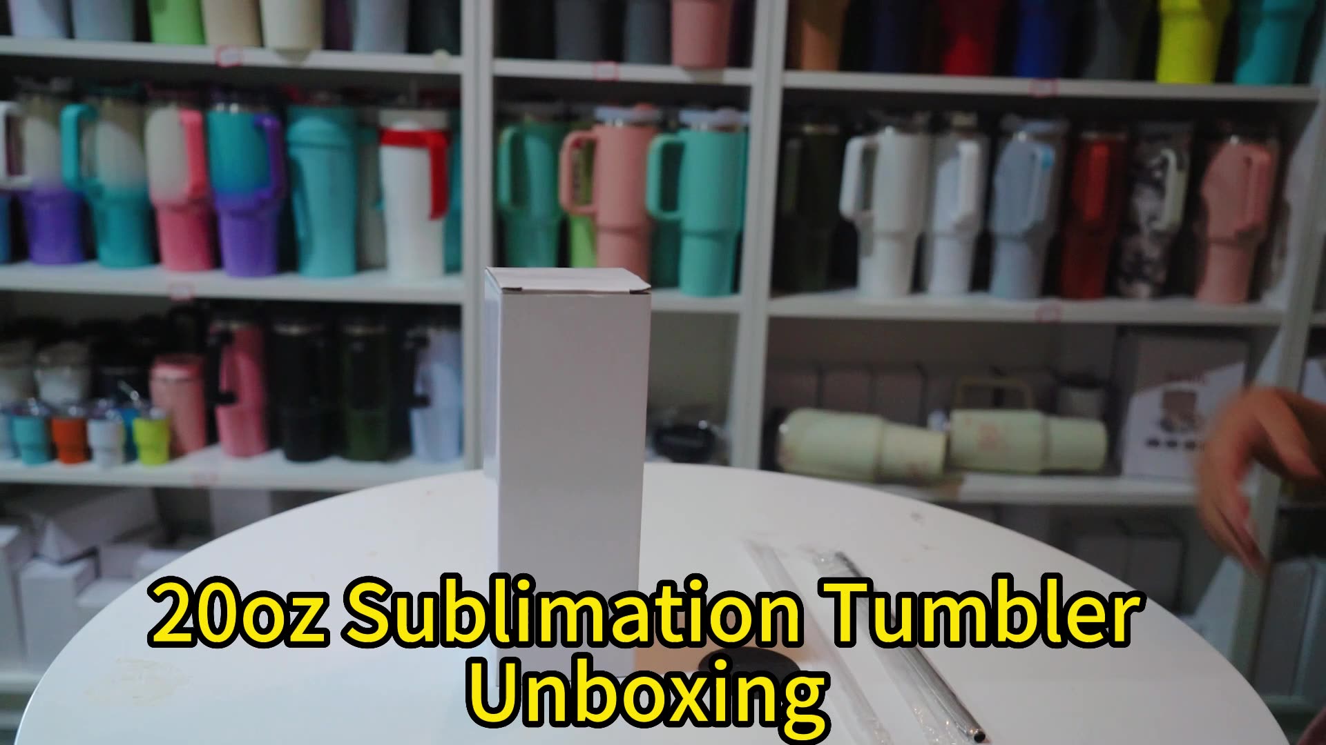 Free Shipping Blanks Sublimation 20 Oz White Skinny Straight Blanks