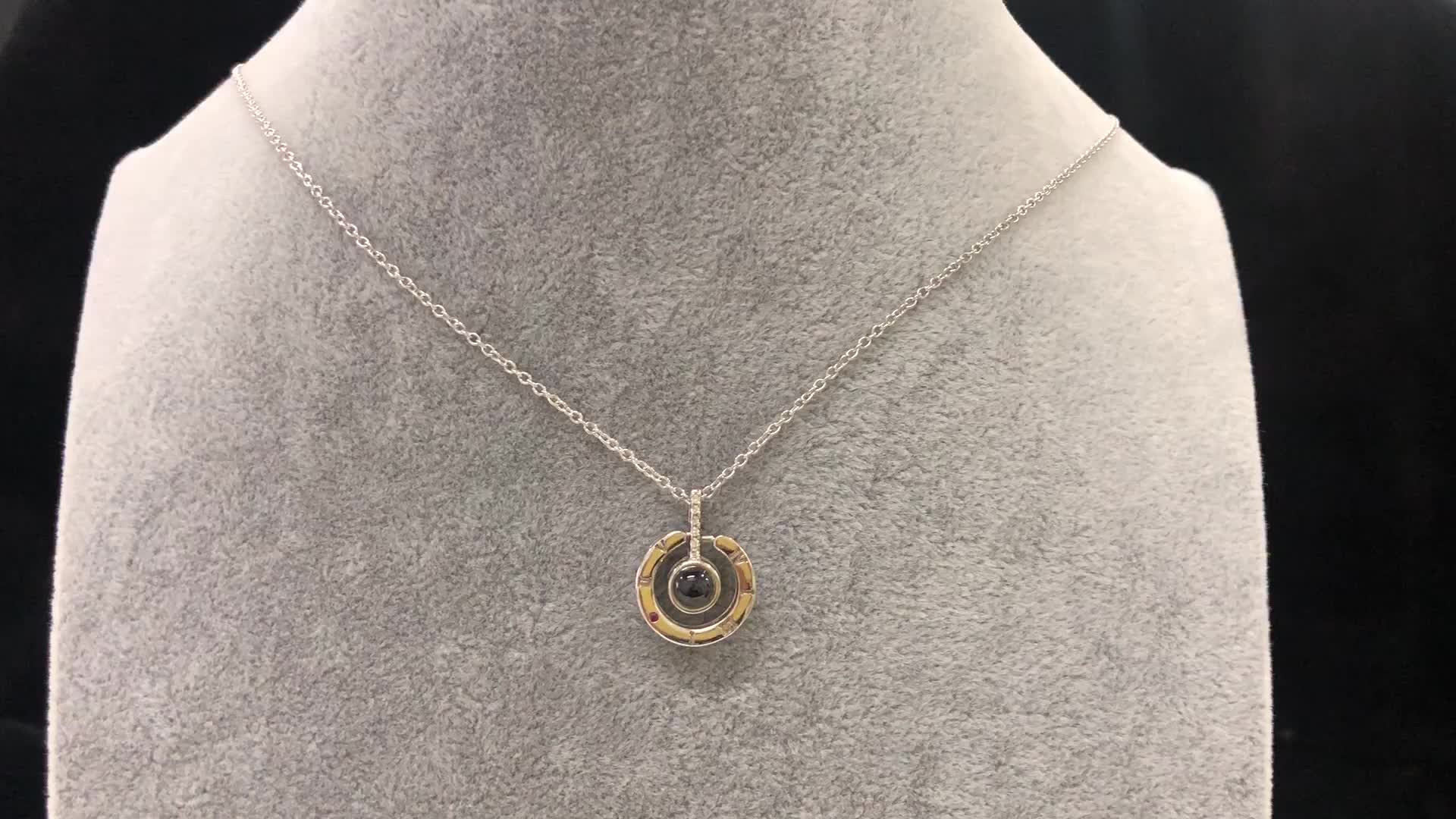 Women Fashion Rose Gold Silver Necklace 925 Sterling Silver 100