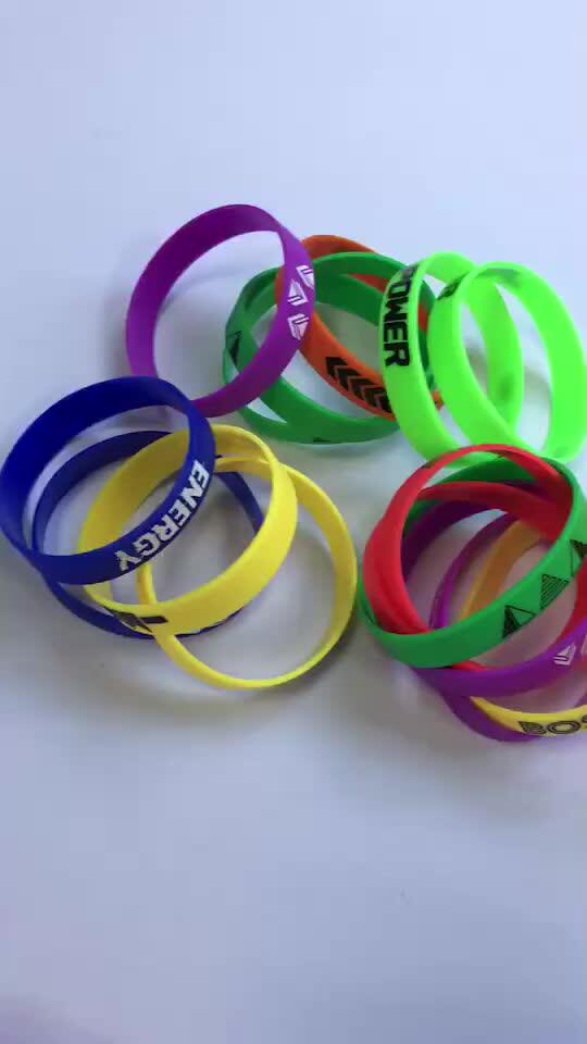Standard Bulk Cheap Custom 100 Silicone Bracelets Silicone Wristband