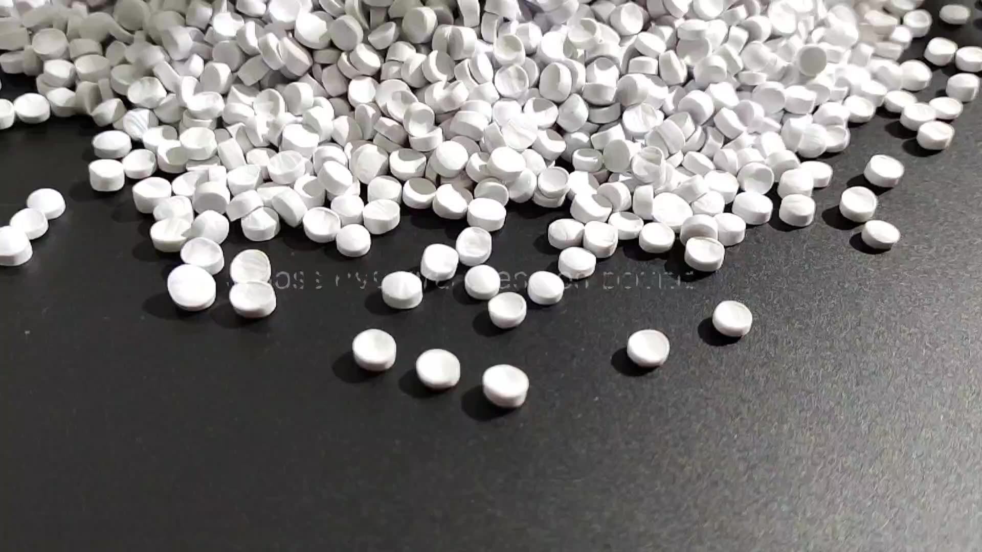 Rigid Pvc Virgin Granules White Compound Raw Material Plastic Pellets