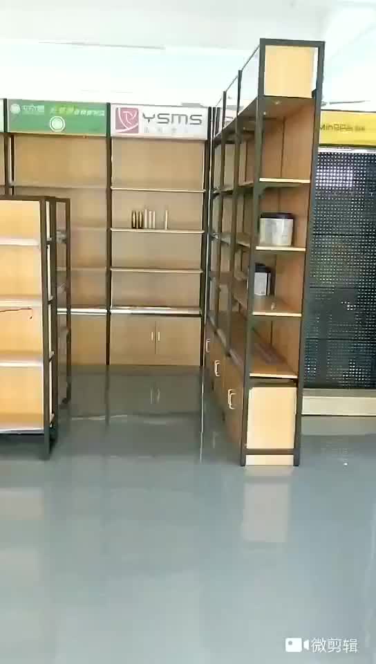 Modern Style Wooden Retail Store Display Shelf For Product Display