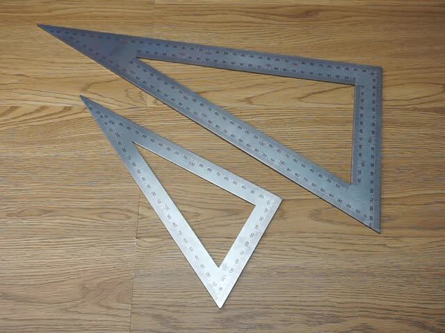 不锈钢三角尺大号20×40cm：木工精度的沉默基石，不是工具，是系统校准_