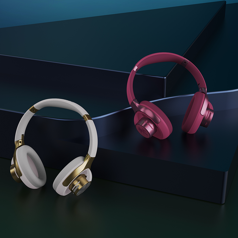 联名镂空头戴蓝牙耳机 双色套装