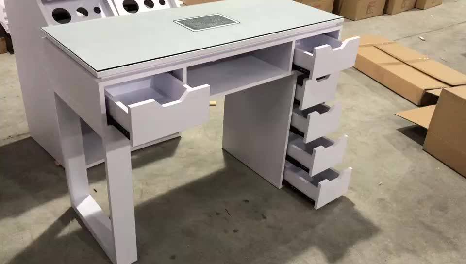 Salon Furniture Manicure Station Sets Nail Art Marble Top Tables For