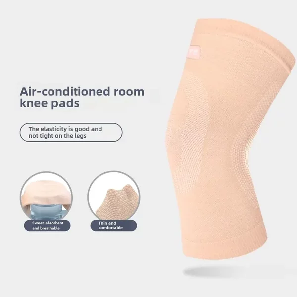 Four-sided elastic thin knee pad Sports Basketball fitness running men and women elastic non-slip breathable knitted knee pad cover