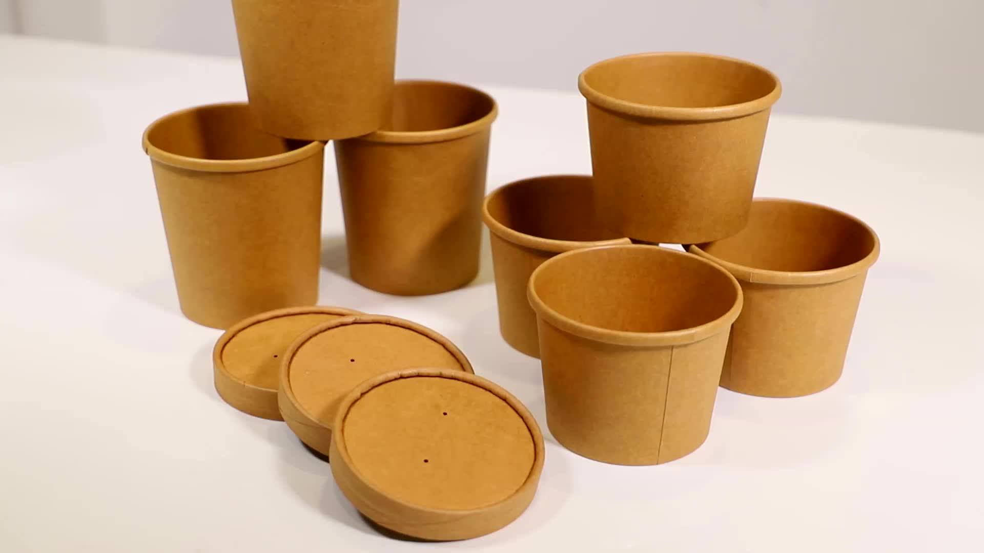 Vasos Biodegradables Kraft Paper Soup Cup Cardboard Cups Buy Paper