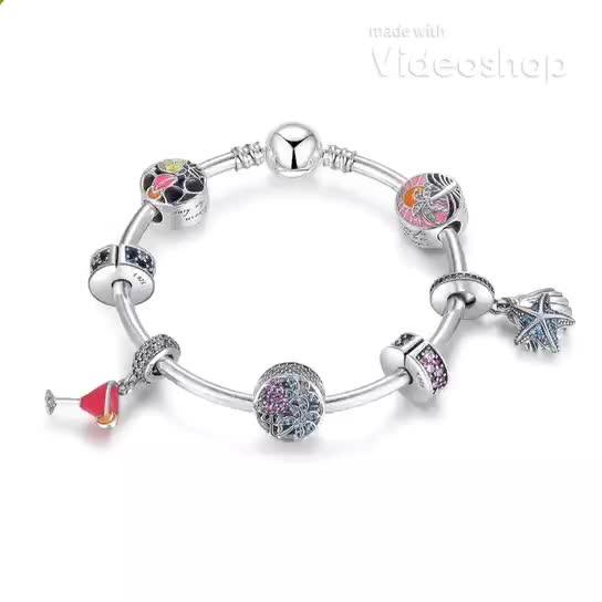 925 Sterling Silver Charm Bracelet Buy Sterling Silver Bean Bracelet